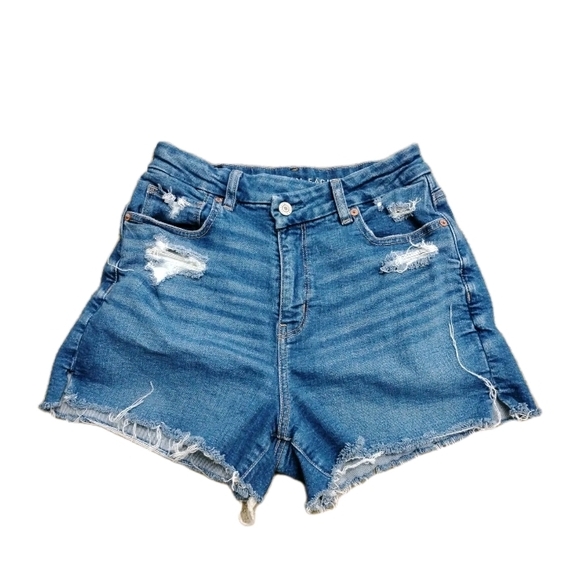 American Eagle Outfitters Pants - American Eagle Curvy Mom Shorts Stretch Distressed Hi-Rise Women's Size 4